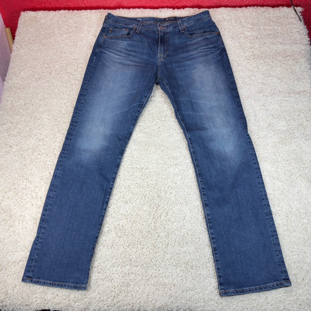 AG Adriano Goldschmied Protégé Jeans Mens 36 Blue Straight Leg Premium Denim